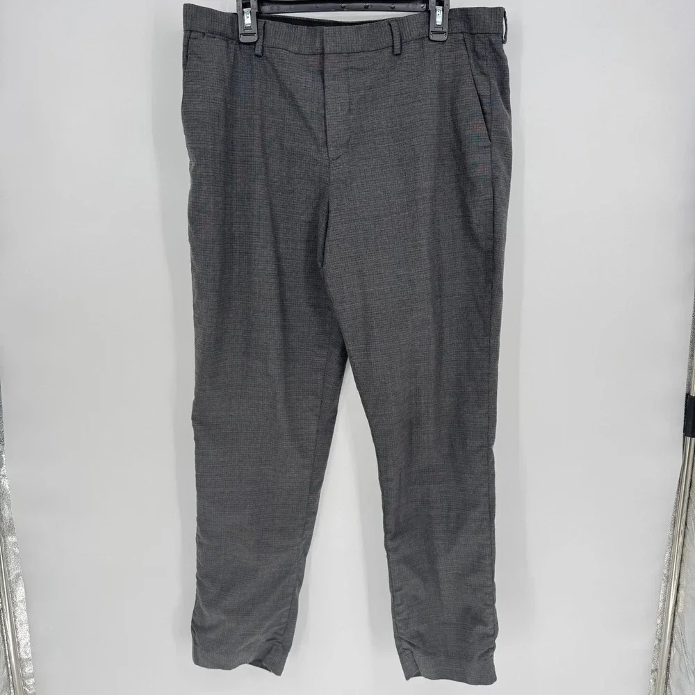 EXPRESS Slim Stretch Pants Gray office straight Dress Mens‎ Size 36